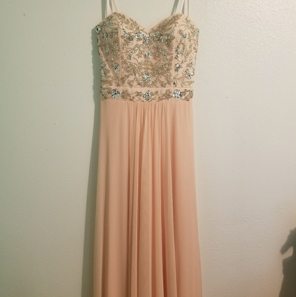 Long Strapless Faviana Prom Dress